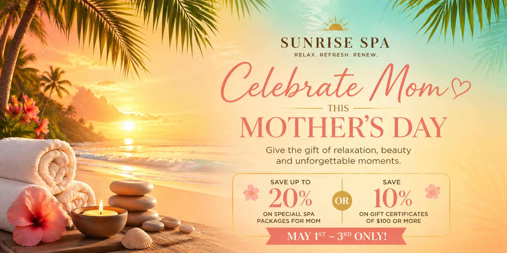 Celebrate Mom This Mother's Day at Sunrise Spa